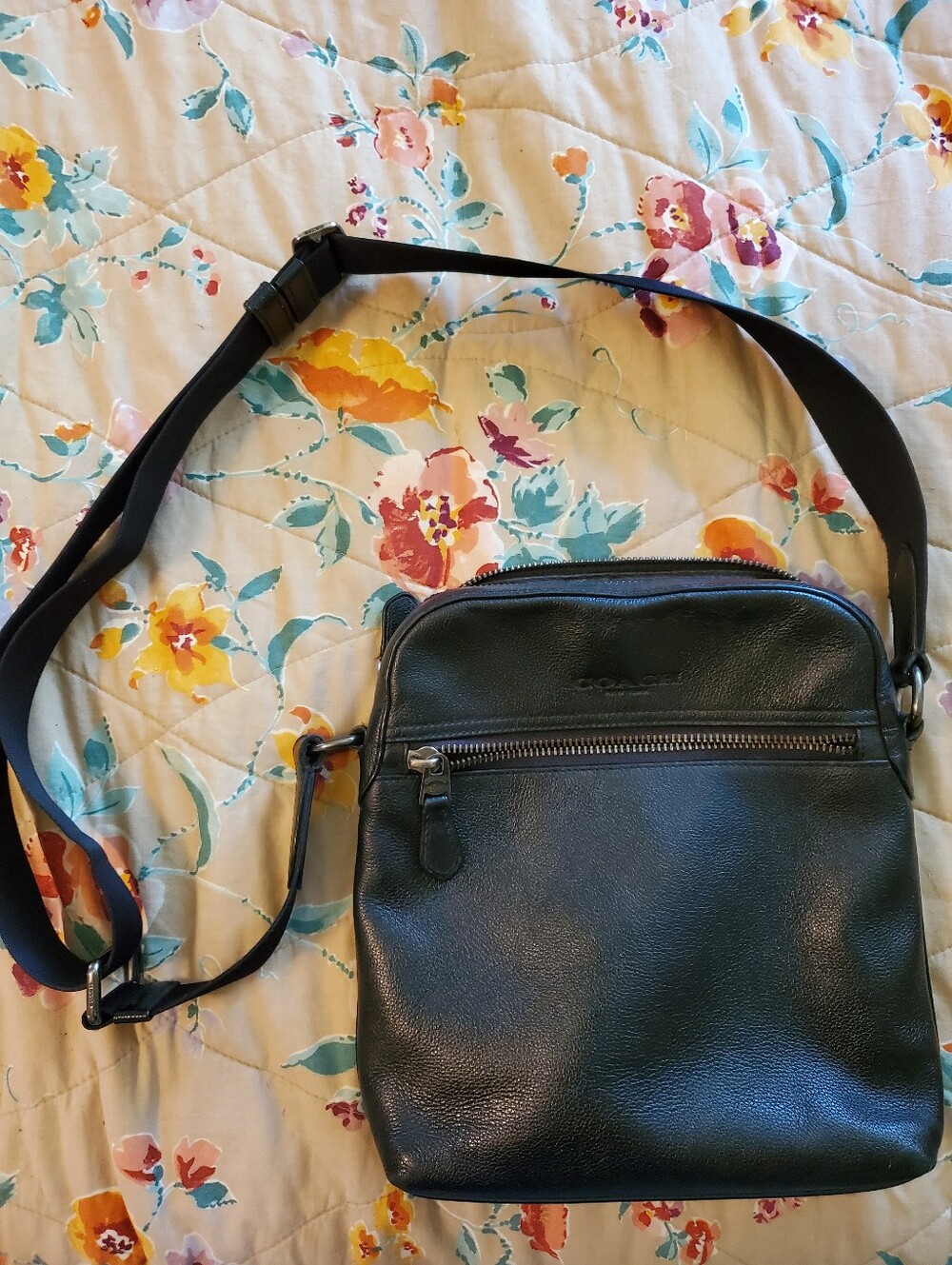 Coach Women’s Black Leather Crossbody Bag